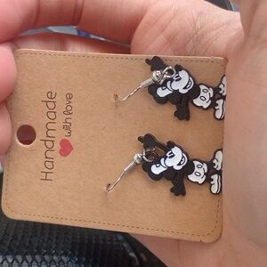 Homemade Retro Style Mickey Mouse Earrings 🖤